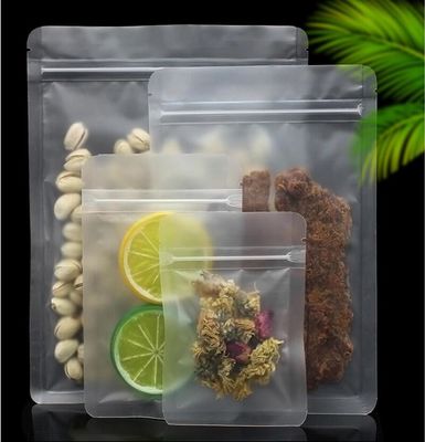 أكياس تغليف بلاستيكية شفافة غير لامعة متعددة الحجم 80-140mic CPP Zipper Packing Bags