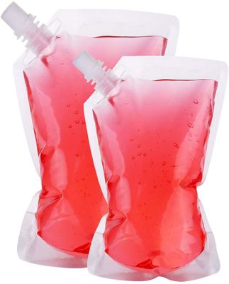 300 ميكرون Spout Plastic Juice Drink Bag الحقائب طباعة الحفر